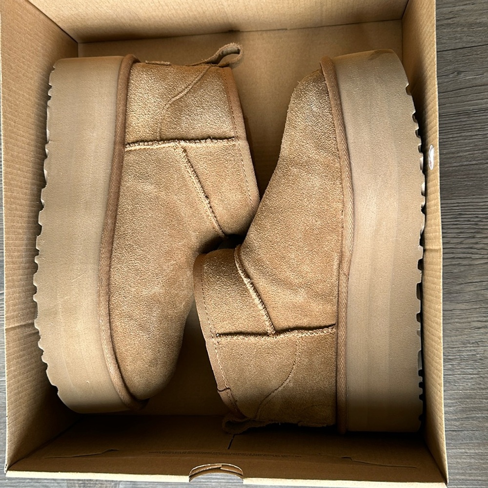 Ugg Ultra Mini Platform Boots Chestnut